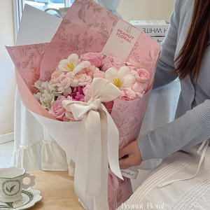 Papier d'emballage pour fleurs de la série Vignes et parterres de fleurs, film nacré imperméable épaissi, papier d'emballage pour fleurs, art floral - Product Image 2