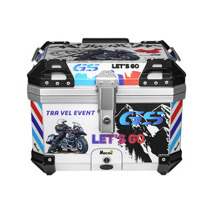 Grande capacidade 45L não-alumínio liga cauda caixa Universal motocicleta tronco acessório - Product Image 1
