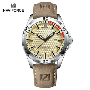 Relojes NAVIFORCE Originales de Moda para Hombre, Reloj de Pulsera de Cuero Resistente al Agua, Reloj de Cuarzo con <span class=keywords><strong>Calendario</strong></span>, Relogio Masculino 8023 - Product Image 2