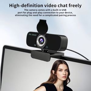 Mini Cámara Web 1080P Full HD con Micrófono, Conexión USB, Rotación de 360 Grados para YouTube, Skype, Transmisión en Vivo, Compatible con Mac, Laptop, PC de Escritorio - Product Image 4