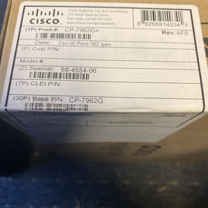 Nuevo <span class=keywords><strong>Teléfono</strong></span> IP Unificado PLC CP-7962G con Audio de Banda Ancha AMP; OVP y Controlador PoE - Product Image 1