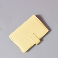 Reliure en cuir PU A6 en gros, reliure rechargeable à 6 anneaux ronds pour papier de remplissage A6