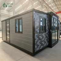 Maison conteneur extensible de 37 m², modèle 2026, maison préfabriquée moderne, maisons préfabriquées, hôtel résidentiel de luxe, pièce pliable portable