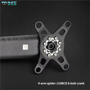 Juego de Bielas SeeMore de 170 mm de Fibra de Carbono Ultraligero para Bicicleta de Carretera y Gravel, Plato de 110BCD con Medidor de Potencia, 8 Tornillos, <span class=keywords><strong>Dub</strong></span>, 29 mm - Product Image 4