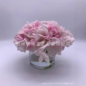 เฮเชส ไฮเดรนเยียดอกไม้ประดิษฐ์โพลีเอสเตอร์ทำด้วยมือกลิ่นหอมติดทนนานของขวัญวันเกิดเครื่องประดับหรูหรา - Product Image 4