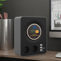Régulateur de tension automatique monophasé KEBO 1200VA noir pour appareils électroménagers, courant alternatif, fabriqué en cuivre, efficacité de 98%, surtension