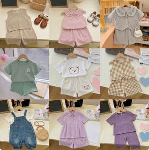 Ropa Infantil de Moda, Alta Calidad, Otros Materiales, Lote de Ropa Infantil al por Mayor, Conjunto de Verano para Bebés, Limpio - Product Image 3