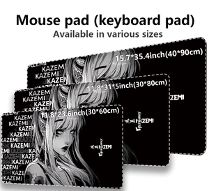 Alfombrilla de Ratón y Teclado Extragrande para Juegos, para PC/Laptop, Tamaños XL y XXL, Antideslizante, de Alta Definición, con Diseño Moderno y Femenino en Negro para Gamers - Product Image 6