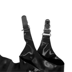 ชุดสายรัดยางแบบบาง0.4มม. พร้อมหัวเข็มขัดรัดถุงเท้ายาวปรับได้ชุดชั้นในสำหรับคู่รักชุดแคทสูท - Product Image 3