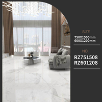 Baldosa de Piedra de Mármol de Lujo de 1500*750 mm, Baldosa Antideslizante para Pisos de Hoteles, KTV, Restaurantes, Villas y Habitaciones
