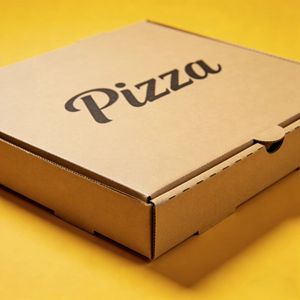 Emballage pour pizza personnalisé en matériau recyclé écologique, finition mate, impression de logo personnalisable, adapté à la <span class=keywords><strong>livraison</strong></span> de restauration rapide - Product Image 1