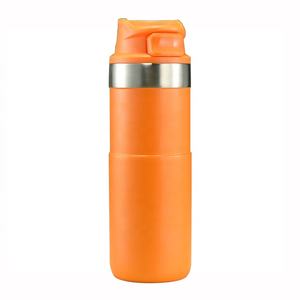 Thermos portable à <span class=keywords><strong>double</strong></span> <span class=keywords><strong>paroi</strong></span> en acier inoxydable classique 2024, avec <span class=keywords><strong>action</strong></span> à gâchette, pour le café, avec couvercle - Product Image 6