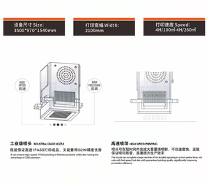 เครื่องพิมพ์แบบกึ่งอัตโนมัติสำหรับผ้าธงแบบม้วนต่อม้วน รุ่นใหม่ Ruicai ระดับอุตสาหกรรม ใช้หมึกซับลิเมชั่น หัวพิมพ์ 4 <span class=keywords><strong>X1D</strong></span> ความเร็วในการพิมพ์ 260 ชิ้น/ชม. - Product Image 3