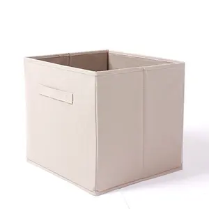 Thick Foldable Storage Box Collapsible Bin Cubes Storage Basket Toy Organizer Boxes With Sturdy Handle For Wardrobe