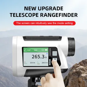 NP 600m dokunmatik ekran renkli golf lazer menzil ölçer ses yayını pinseeker telemetre