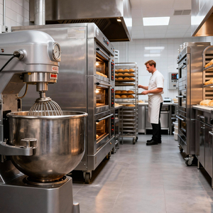 Horno de Panadería Comercial Completo, Eléctrico y a Gas, Automático, de Acero Inoxidable, 48KW, Equipo de Panadería BOTE, Juego Completo - Product Image 2