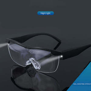 Gafas <span class=keywords><strong>de</strong></span> <span class=keywords><strong>Aumento</strong></span> LED Recargables Ligeras <span class=keywords><strong>y</strong></span> Sencillas al por Mayor, Lupa <span class=keywords><strong>de</strong></span> Lectura Manos Libres con Marco <span class=keywords><strong>de</strong></span> PC Ligero para Personas Mayores - Product Image 1