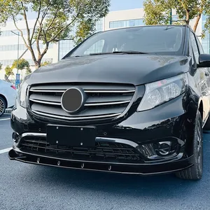 2016 a 2023 para Mercedes Benz Vito W447: Kit de carrocería con alerón difusor de labio de parachoques delantero y protector inferior tipo pala, accesorio automotriz - Product Image 3
