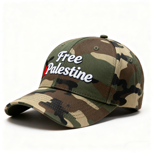Özel logo nakış ücretsiz filistin beyzbol şapkası Camo Polyester kavisli ağız kamuflaj beyzbol kapaklar erkekler için - Product Image 4
