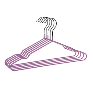 Groothandel Metalen Draad Kleerhanger Antislip Kleerhangers Staal Jas Shirt Ijzeren Hangers Fabrikant