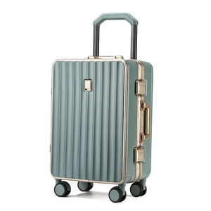 <b>Medium</b> Width Handle Luggage Large Capacity Aluminum Frame Trolley <b>Case</b> Universal Wheels Leisure Travel Suitcase - Product Image 1