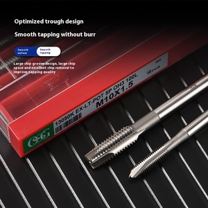 Kosg Machine Tap Fine <strong>Thread</strong> M8M10M12M14M16 Extended 100/120/150/200 Tip Tap <strong>Die</strong> for Stainless Steel HSS for <strong>Thread</strong> Cutting - Product Image 4