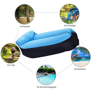 Camping Inflatable Lazy <b>Sofa</b> Air Mattress Lounge Chair for Outdoor Indoor Blow up Seat Sleeping Bed Waterproof <b>Folding</b> Air <b>Sofa</b> - Product Image 3
