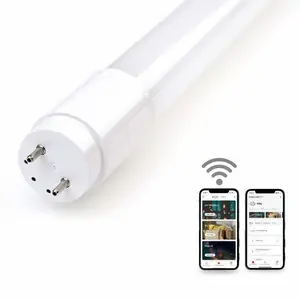 2FT 4FT 10W 20W Google Home Tuya APP Wireless Remote Control CCT Dimmable Smart T8 Led Tube Light