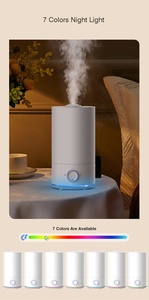 RUNAL Kc 쿨 미스트 메이커 대용량 초음파 가습기 가정용 컬러풀 나이트 라이트 포함 - Product Image 6