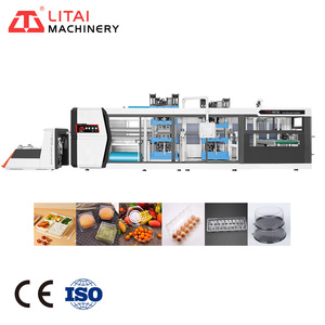 Haute productivité entièrement automatique jetable en plastique verre boîte à lunch bol de nourriture plateau à oeufs faisant des Machines de thermoformage - Product Image 1