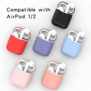 Étui de protection AirPod, housse en silicone Air Pods compatible avec AirPod 1 & 2 - Product Image 2