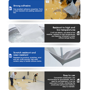 Peinture époxy imperméabilisante pour réparation de toitures et revêtement de sols, peinture imperméable pour murs de salle de bain, anti-fuite - Product Image 5