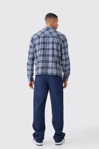 Chemise Homme de Haute Qualité à Col Zippé Style Rétro Coupe Boxy Décontractée Respirante 60% Coton Design Personnalisé Nouvelle Tendance Prix Bas - Product Image 2