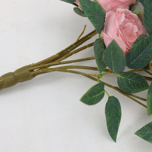 Fleurs artificielles de pivoine murales en soie plastique, haute simulation, pour décoration intérieure et mariages - Product Image 2