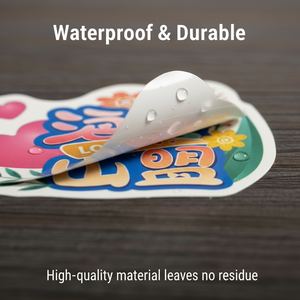 "Oath of the Sea and Vow of the Mountain" romantic love stickers featuring heart and flower designs customizable as a Valentin - Product Image 3