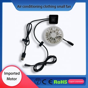 Quần Áo Điều Hòa 5V Quạt Nhỏ, Quạt Quần Áo Làm Mát Phích Cắm USB, Điều Chỉnh Nhiệt Độ Ba Giai Đoạn, 69Mm * 76Mm * 25.5Mm - Product Image 2