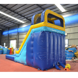 Toboggans aquatiques gonflables commerciaux de grande qualité, assortis aux couleurs, pour sports de plein air, toboggan tropical simple, toboggans aquatiques gonflables pour adultes - Product Image 4