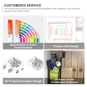 Hiện đại thông minh bằng gỗ phòng tập thể dục Locker Tủ RFID z-loại Locker khóa lưu trữ đơn vị - Product Image 4