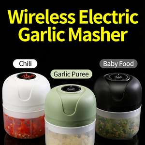 قطاعة خضروات كهربائية صغيرة 250 مل، مفرمة ثوم، هراسة زنجبيل، مطحنة لحم، معالج طعام محمول قابل لإعادة الشحن عبر USB - Product Image 1
