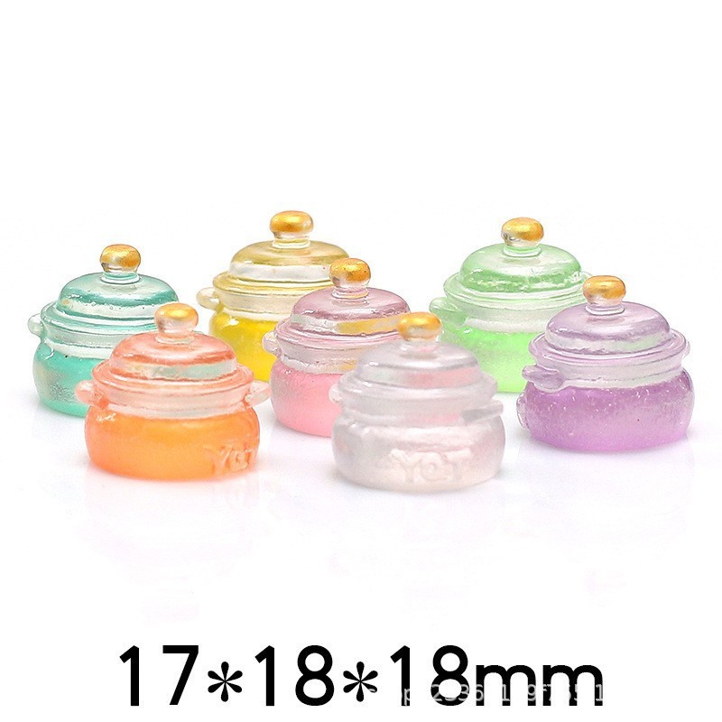 Styles mixtes de mini pots à lait transparents