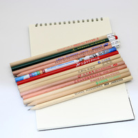 Crayon Cadeau Personnalisé en Bois pour la Rentrée Scolaire, Vente en Gros, Prix Abordable, Mine HB 2B 2H de 7 Pouces, Forme Hexagonale, Ronde ou Triangle, avec Gomme