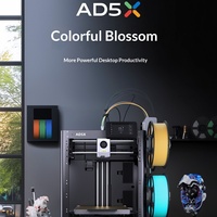 Penjualan Langsung Pabrik AD5X Printer 3D Logam Mudah Digunakan, Kecepatan Tinggi, Pencetakan Multi-warna, Perataan Otomatis Penuh, FDM, Tingkat Desktop