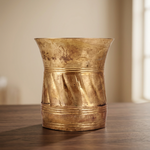 Vaso de Cristal Tradicional Hecho a Mano de Latón Antiguo para Flores, Decoración de Mesa para Bodas, Artículos para Regalo al por Mayor SNC-295 3.90 - Product Image 3