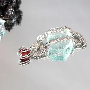 Женский браслет с кристаллами, браслет с подвеской в форме сердца