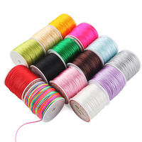 Kovict-Collier à mâcher pour bébé, accessoire, cordon en nylon et soie satiné pour bébé, outil de bricolage, mélange de couleurs