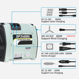 Station d'alimentation portable 4000W à grande capacité pour diverses applications ; pour onduleurs solaires, générateurs, fermes et panneaux solaires - Product Image 2