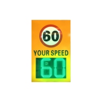 Dispositivo de Prueba de Velocidad para Autos con Pantalla LED, Señales de Tráfico Reflectantes, Energía Solar y Construcción Metálica