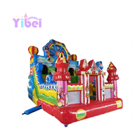 Maison de château gonflable en PVC directe d'usine avec toboggan gonflable pour jeux d'intérieur et d'extérieur pour enfants pour l'école à domicile ou le centre commercial