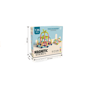 Tiges et boules magnétiques colorées de bricolage Ensembles de blocs de <span class=keywords><strong>construction</strong></span> en plastique 3D Games-EN71 de <span class=keywords><strong>construction</strong></span> pour enfants et certifiés CPC - Product Image 1