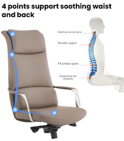 Muebles Diseñador de la computadora Giratorio Reclinable Silla de oficina para dormir Silla de oficina de cuero sintético Cómoda silla ejecutiva Boss